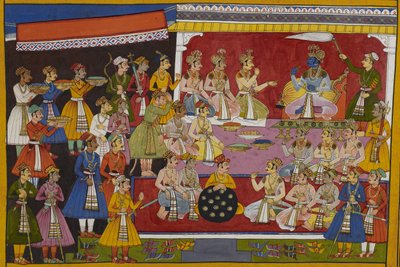 Rama dankt seinen Verbündeten, beschenkt sie und erlaubt ihnen, in ihre Königreiche zurückzukehren von Indian School