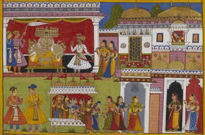 Ravana kehrt nach Lanka zurück, verflucht von den Frauen, und erfährt, dass Madhu seine Schwester Kumbhakarni genommen hat von Indian School