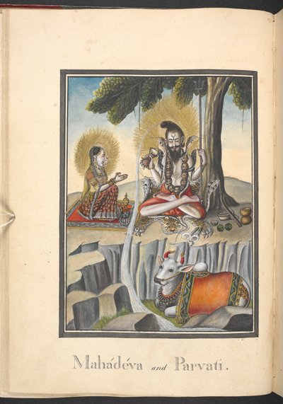 Shiva und Parvati von Indian School
