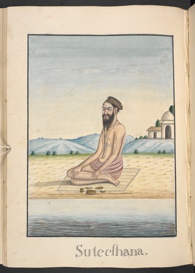 Sutikshana, ein Einsiedler, besucht von Rama und Sita von Indian School