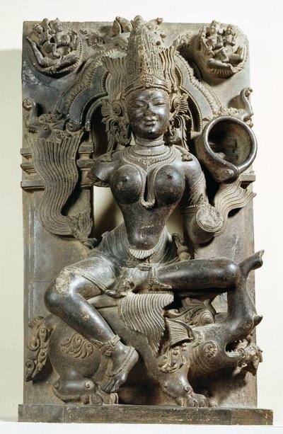 Varunani, Schnitzerei aus dem Konark-Sonnentempel, Orissa, Östliche Ganga-Dynastie von Indian School