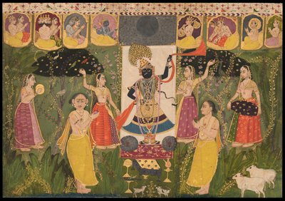 Verehrung von Shri Nathji, Bikaner-Schule von Indian School