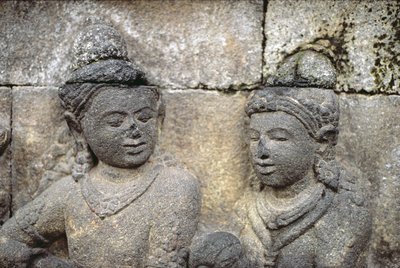Detail der Außenansicht, 778-850 n. Chr. von Indonesian