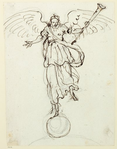 Ruhm, Vorzeichnung, ca. 1631 von Inigo Jones