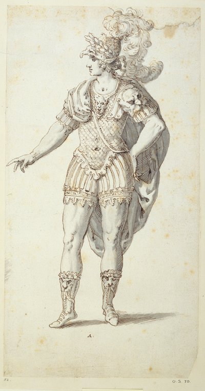 Endgültiges Design für Oberons Kleid, ca. 1611 von Inigo Jones