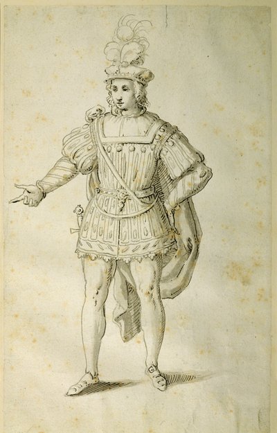 Jugend im antiken britischen Kostüm, ca. 1611 von Inigo Jones