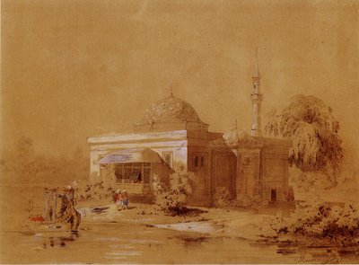 Projekt des Türkischen Bades im Katharinenpark von Zarskoje Selo, um 1850 von Ippolit Antonovich Monighetti