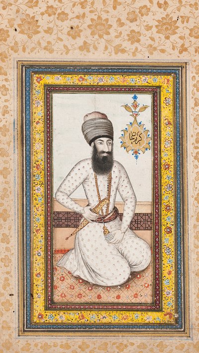 Porträt von Karim Khan Zand, eines von einem Paar mit Nadir Shah, Qajar Iran von Iranian School