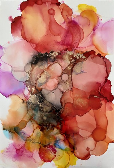 Lebhaftes Flüssiges Abstrakt von Irene Chua