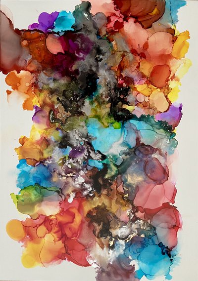 Lebhafter Flüssiger Tintenfluss von Irene Chua