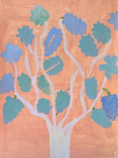 Bunt bemalter Baum von Iria Fernandez