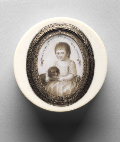 Schachtel mit Porträt eines Jungen, ca. 1790 von Irish School