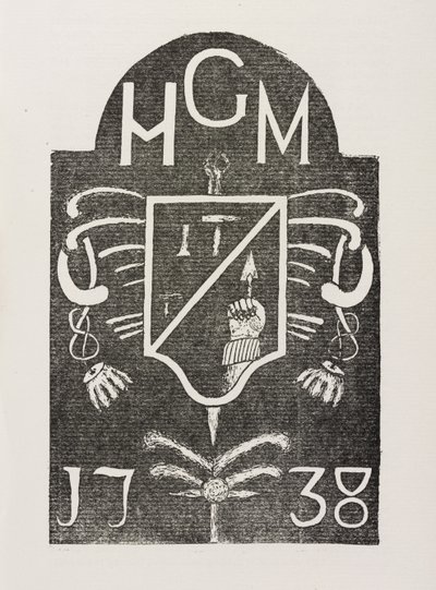 Abreibung eines Ecksteins mit freimaurerischen Symbolen, datiert 1738 von Irish School