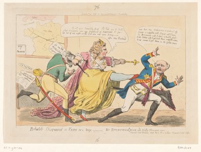Karikatur auf Katharina II., 1792 von Isaac Cruikshank