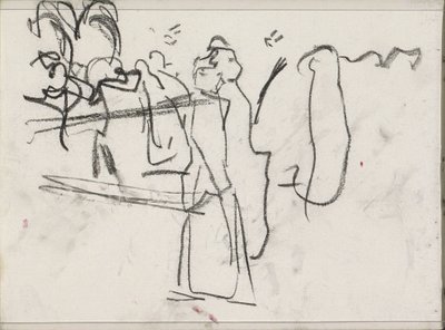 Figuren, möglicherweise gehend von Isaac Israels