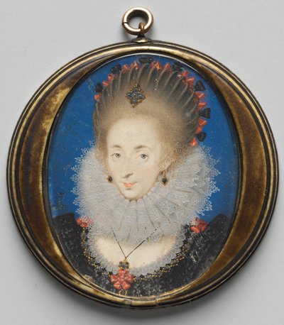 Porträt von Lucy Russell, Gräfin von Bedford, geb. Harrington, 1612 von Isaac Oliver