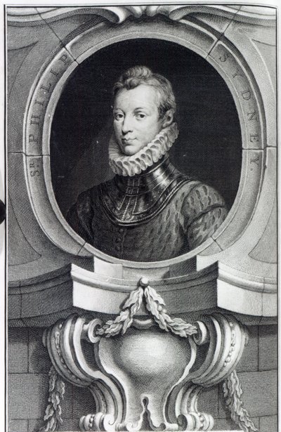 Sir Philip Sidney, graviert von Jacobus Houbraken, 1743 von Isaac Oliver