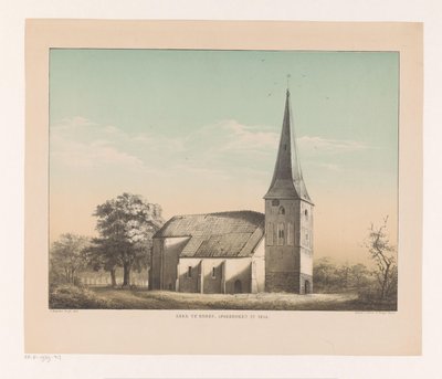 Ansicht der Kirche in Emmen von Isaac Reijnders Sz.