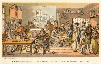Ein Pfeifladen von Isaac, Robert and George Cruikshank