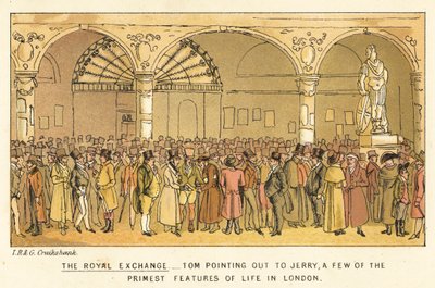 Die Königliche Börse von Isaac, Robert and George Cruikshank