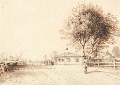 Ansicht auf der Linie der Liverpool und Manchester Eisenbahn von Isaac Shaw