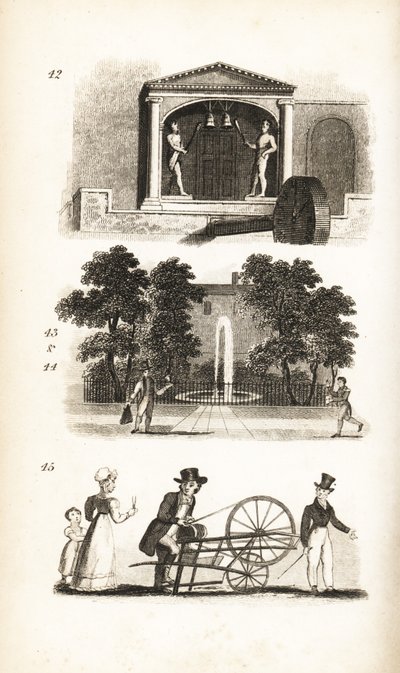 St. Dunstan’s Kirche, Postbote, Briefträger und Messerschleifer von Isaac Taylor