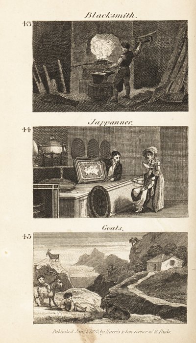 Berufe im Regency-England: Schmied, Japanner und Ziegen von Isaac Taylor