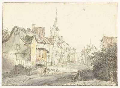 Straße in einem Dorf oder einer Stadt von Isaac van Ostade