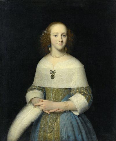 Porträt einer jungen Frau, möglicherweise Susanna Reael, 1656 von Isaack Luttichuys