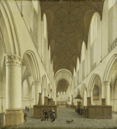 Das Innere der St.-Bavo-Kirche in Haarlem von Isaak Nickelen