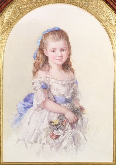 Porträt von Winifred Mary Bombass, zehn Jahre alt, 1872 von Isabel Oakley Naftel