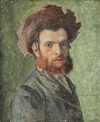 Porträt eines jungen chassidischen Juden von Isidor Kaufmann