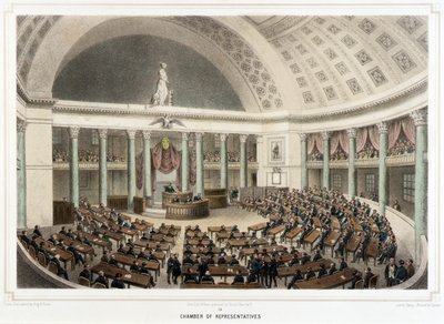 Washington - Kammer der Repräsentanten von Isidore Laurent Deroy