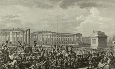 Hinrichtung von Ludwig XVI. von Isidore Stanislas Helman