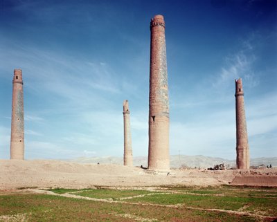 Minarette der Hussein Baiqara Madrasa von Islamic School