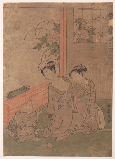 Frau Tō von Isoda Koryusai