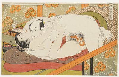 In der Nähe des Go-Bretts, Nr. 5 aus Zwölf Kämpfen im Weg der Liebe von Isoda Koryusai
