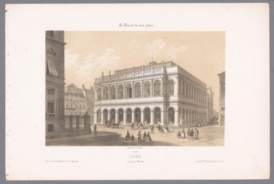Blick auf das Opernhaus von Lyon von Isodore Laurent Deroy