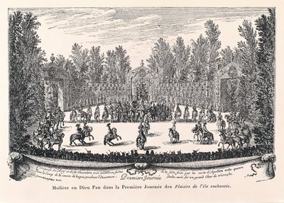 Moliere in Gott Pan, Illustration von "Les plaisirs de l
