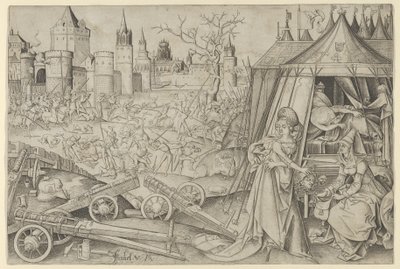 Judith mit dem Kopf des Holofernes von Israhel van Meckenem