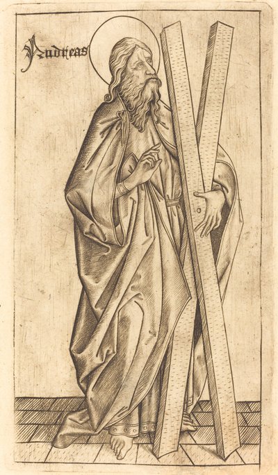 Heiliger Andreas von Israhel van Meckenem after Master E.S.