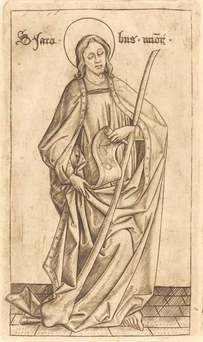 Heiliger Jakobus der Jüngere von Israhel van Meckenem after Master E.S.
