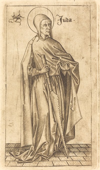 Simon Zelotes (?) oder Judas Thaddäus (?) von Israhel van Meckenem after Master E.S.