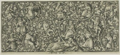 Ornament mit dem Baum Jesse von Israhel van Meckenem the younger