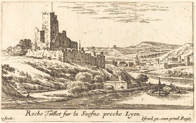 Roche Taillet an der Saosne nahe Lyon von Israël Silvestre