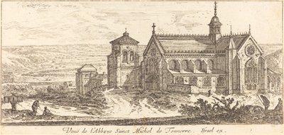 Ansicht der Abtei Saint Michel de Tonnerre von Israël Silvestre