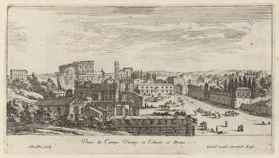 Veue du Campo Vacine et Colisée à Rome von Israël Silvestre