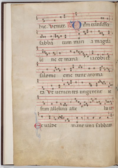 Blatt 2 aus einem Antiphonar-Fragment von Italian 13th Century