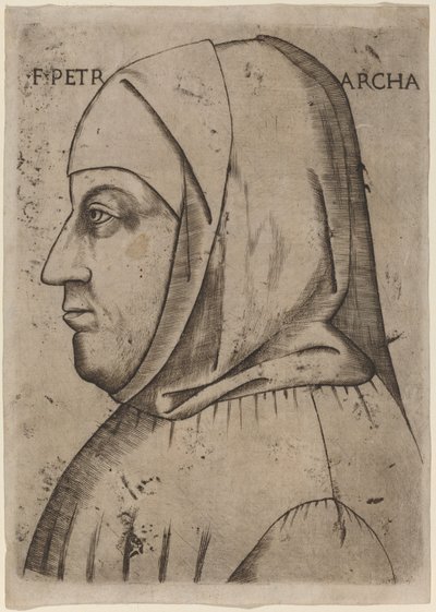 Porträt von Petrarca von Italian 16th Century