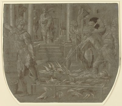 Das Martyrium des heiligen Laurentius von Italian 16th Century